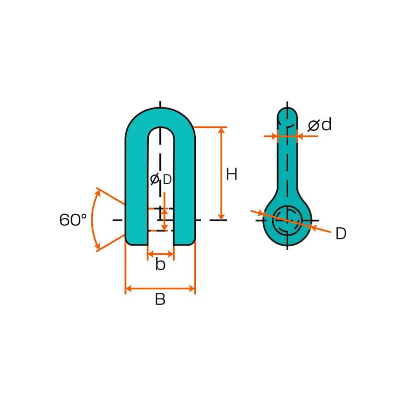 Crown Shackle Adamar Anchor Chain