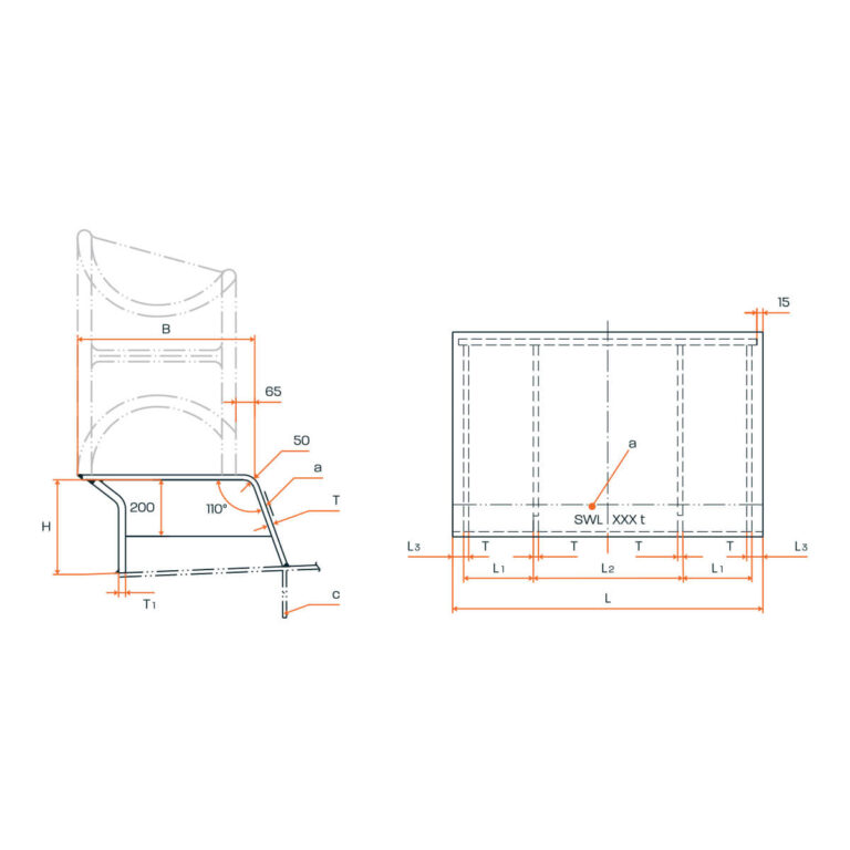 Seats For Deck Mounted Closed Chock Type A Technical
